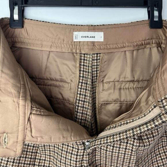 New Everlane The Draper High Rise Wide Leg Wool Houndstooth Pants - Picture 8 of 12